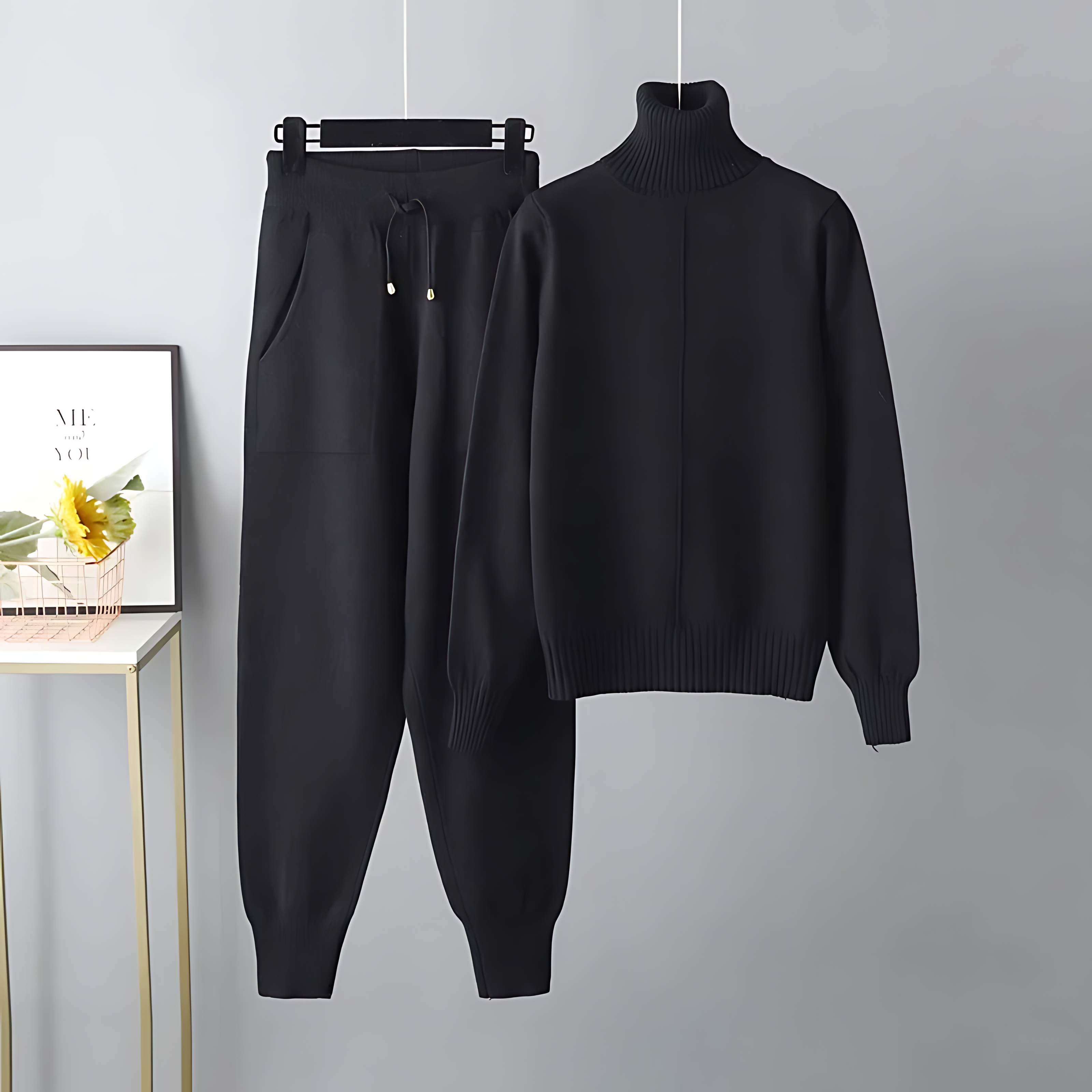 Ensemble Élégant à Col Roulé Femme 2
