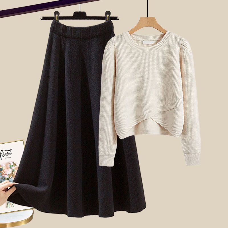 Ensemble Femme Chic Pull et Jupe 4