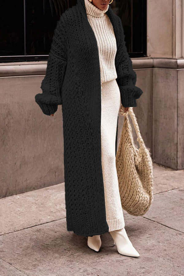 Ensemble Femme Chic Tricoté avec Cardigan 5