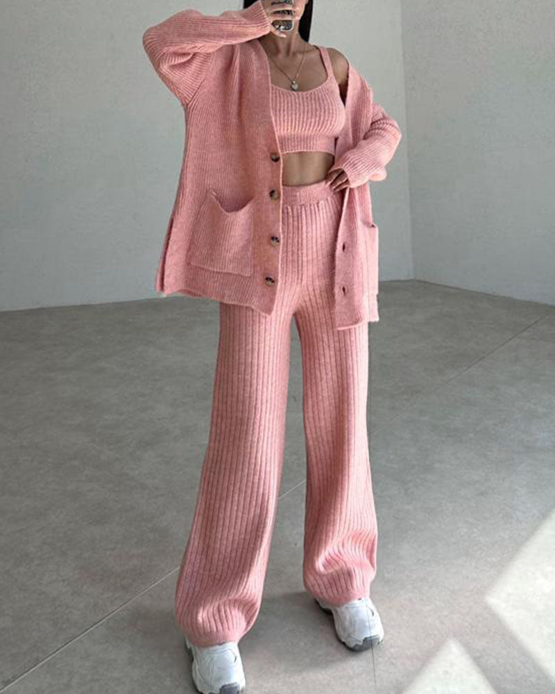 Ensemble Femme Confortable en Tricot 3