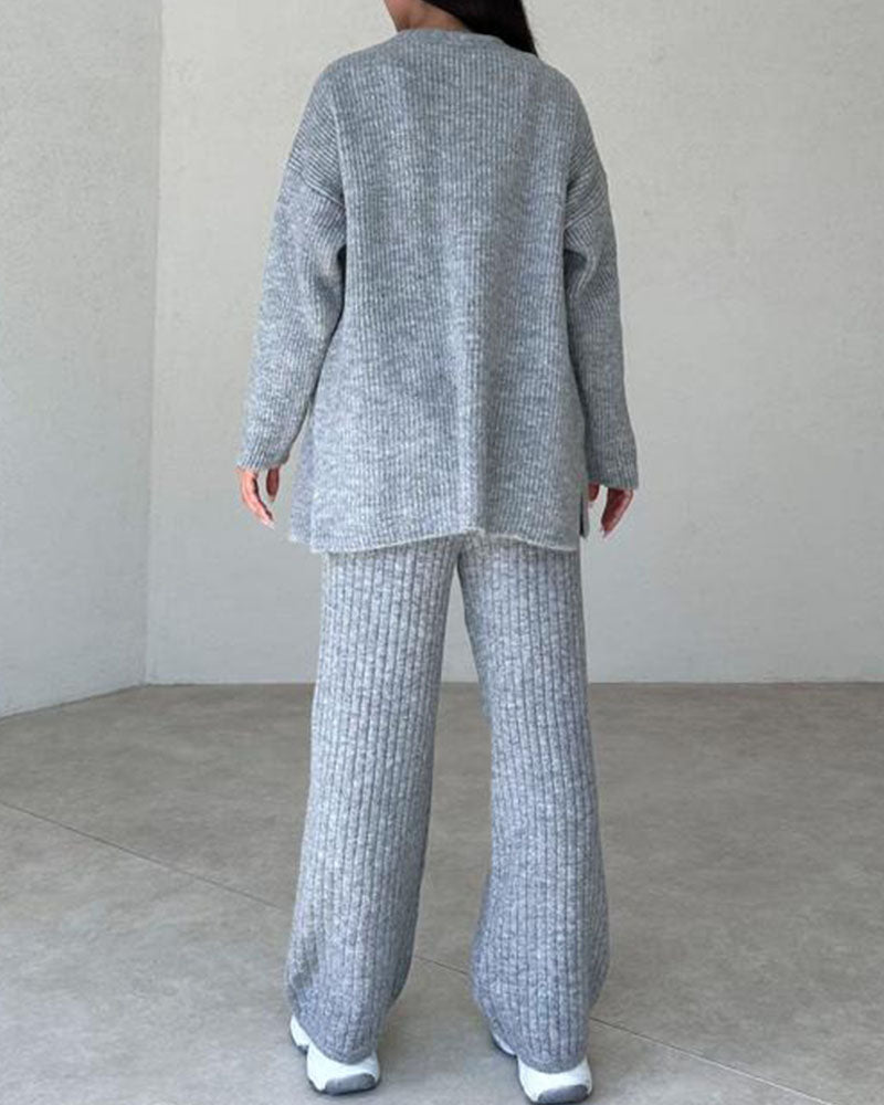 Ensemble Femme Confortable en Tricot 6