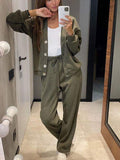 Lässiges Damen-Set mit Weste und Hose