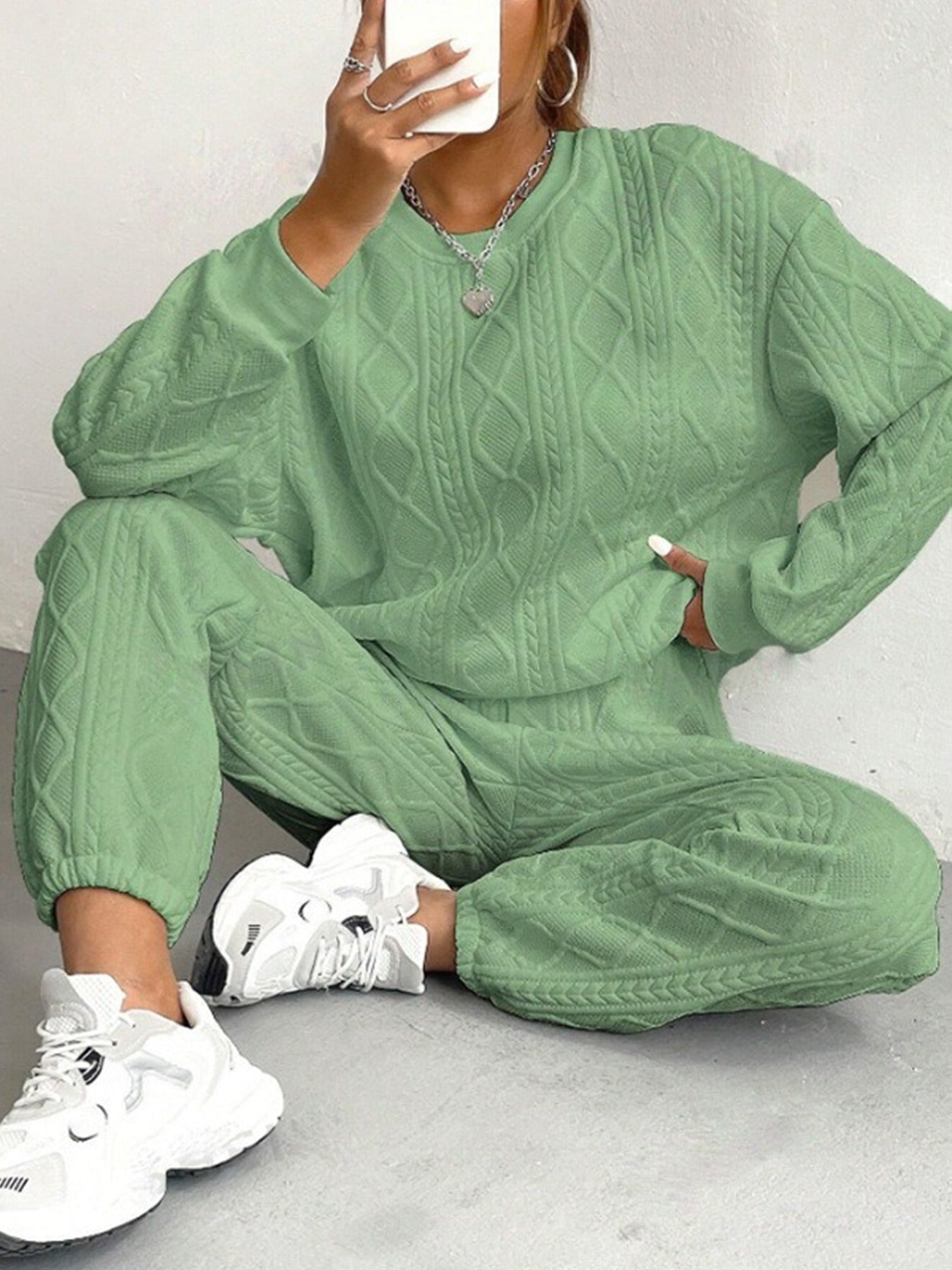 Ensemble Femme Décontracté Torsadé 3