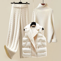 Ensemble Femme 3 Pièces Chaud Maille Vêtements pour femmes