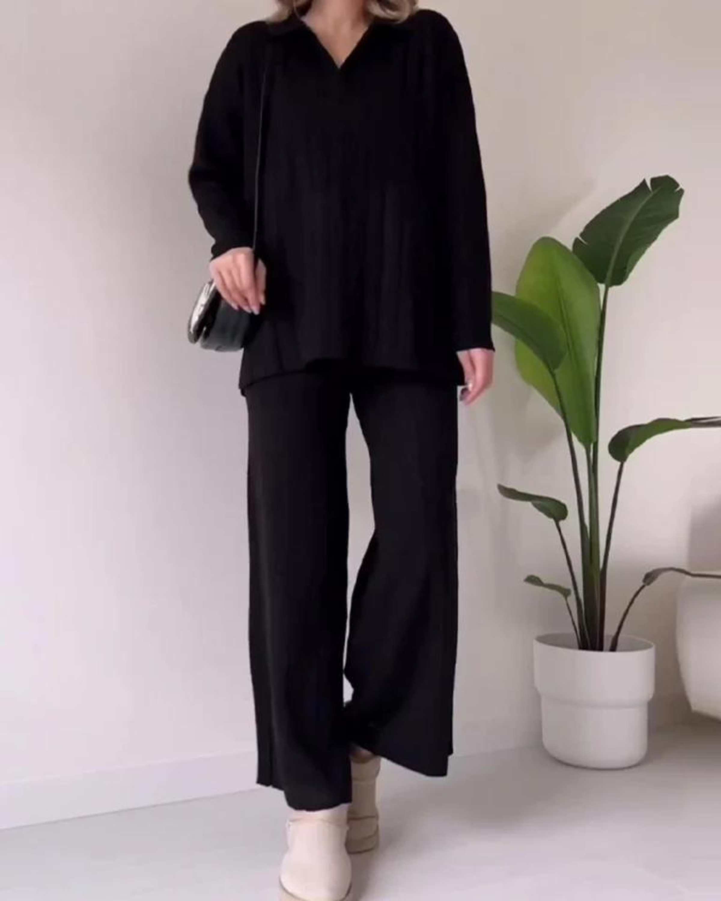 Ensemble Femme Élégant à Rayures Décontracté 6