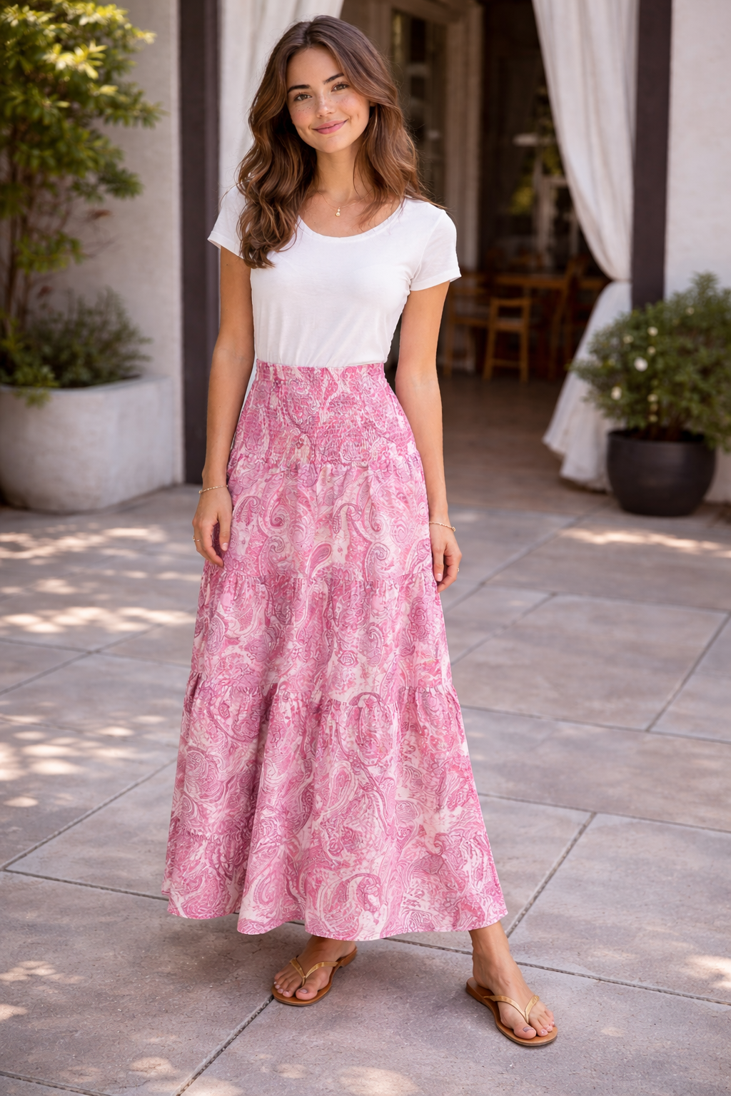 Ensemble Fluide Femme Imprimé Floral Élégant - Pantalon Large &