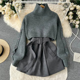 Set costum damă vestă și fustă scurtă ținute  