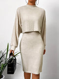 Damen Tailleur-Set mit langen Ärmeln, fließend