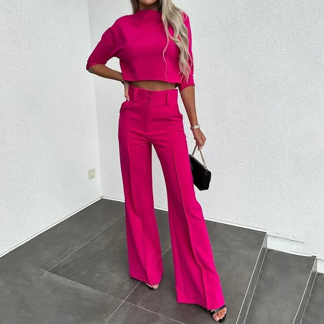 Ensemble Tailleur Femme Chic à Manches Longues 3