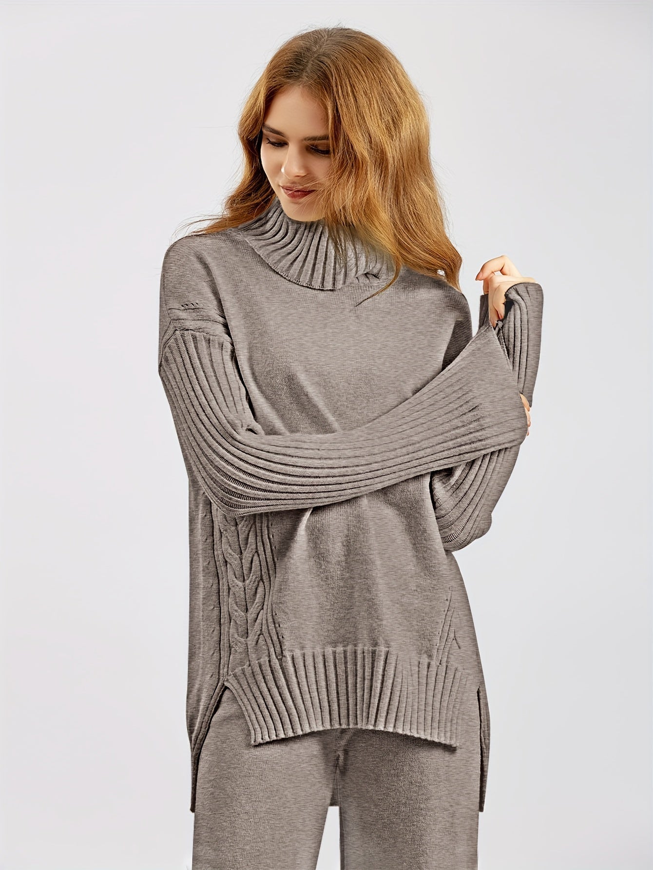 Ensemble Tailleur Femme Élégant Pantalon Évasé 1
