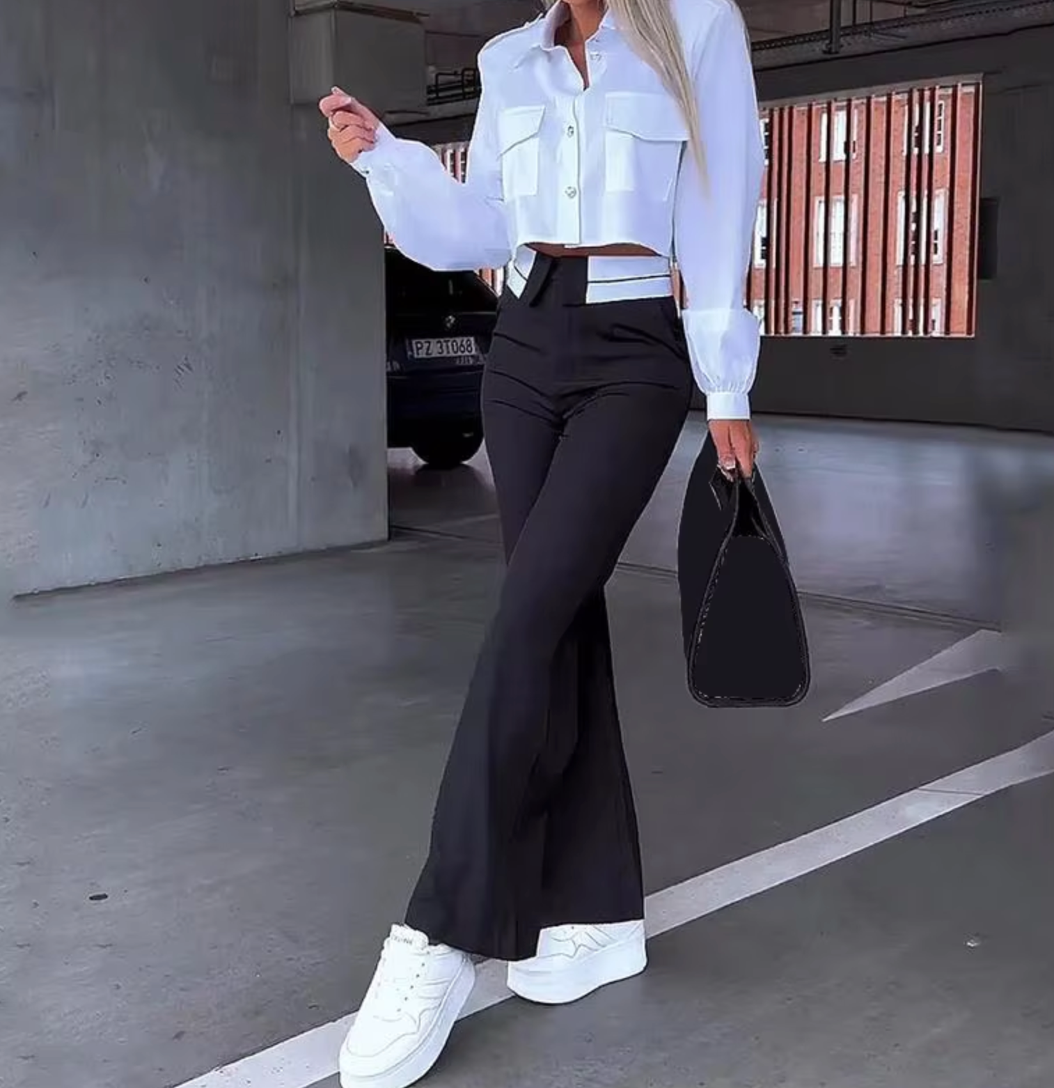Ensemble Tailleur Pantalon Femme Élégant 3