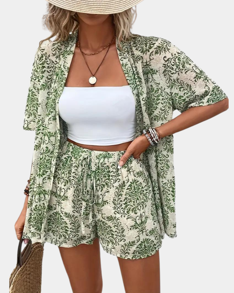 Ensemble d'Été Femme Chic Vert 0