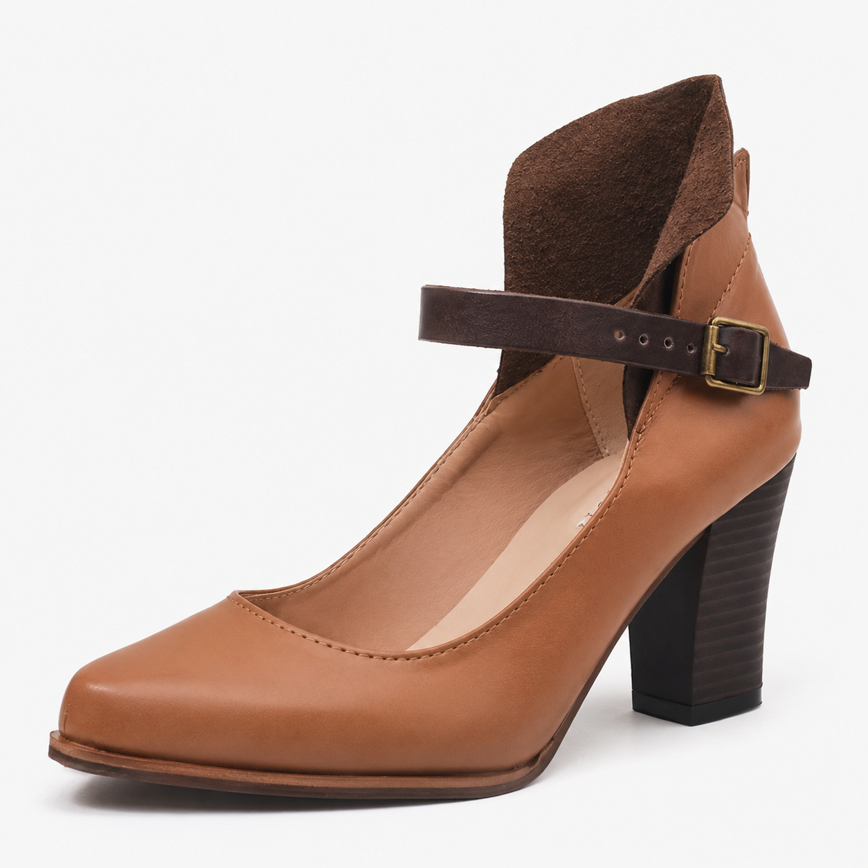 Damen Pumps aus schwarzem Leder, bequem und elegant