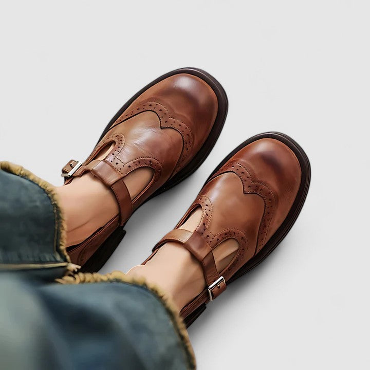 Chaussures Mary Jane Femme en Cuir - Style Classique Confort