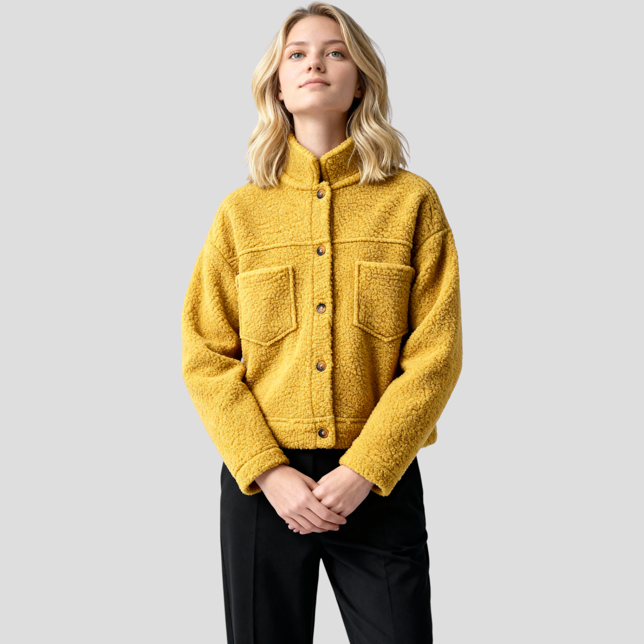 Manteau Long Femme Automnal Polyester Autumn Collection