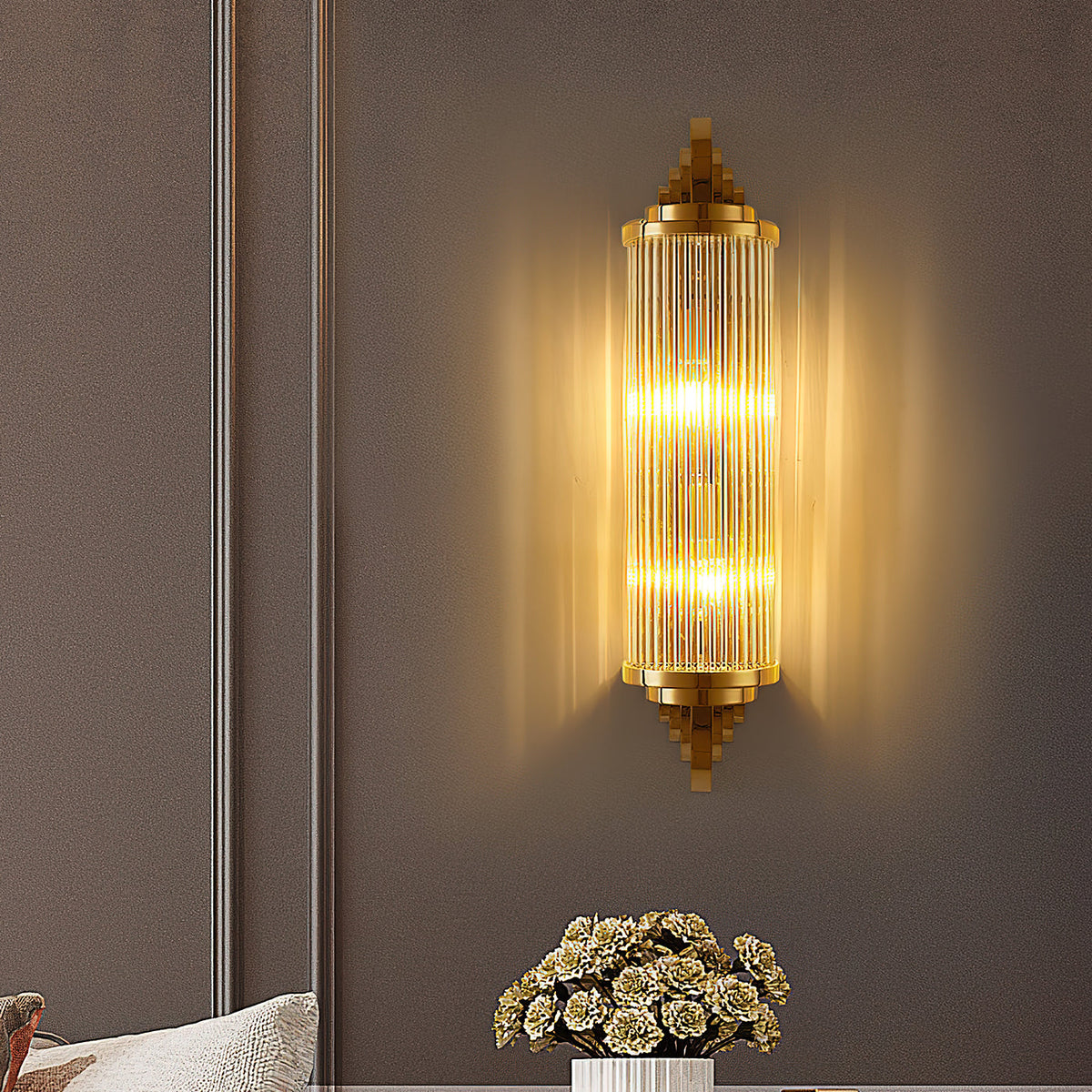 Applique Murale Gatsby - Élégance Art Déco en Or