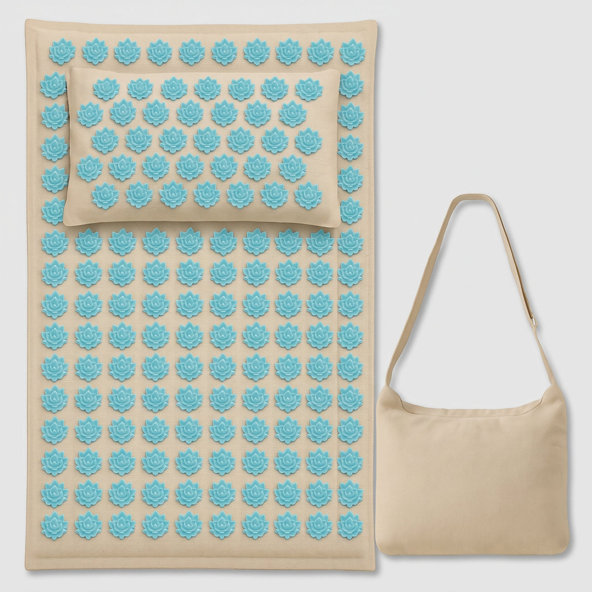 Tapis d'Acupression et Oreiller - 5500 Points de Pression