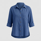 Chemise Coupe Décontractée pour Femme - Blouse Ample
