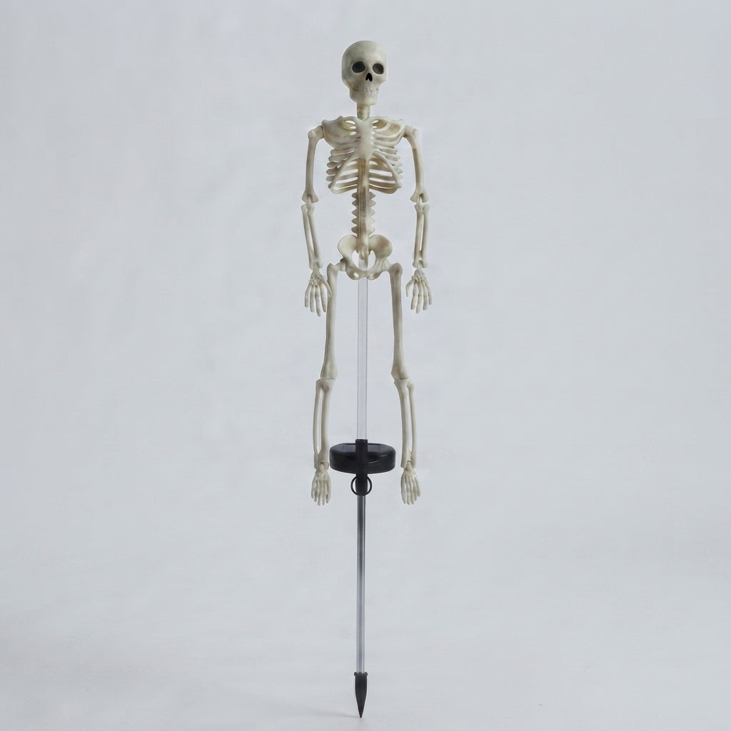 Piquet de Jardin Squelette Solaire Lumineux - Décor LED Halloween Extérieur