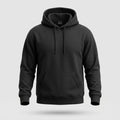 Sweat à Capuche Noir Décontracté pour Homme - Pullover Quotidien