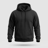 Sweat à Capuche Noir Décontracté pour Homme - Pullover Quotidien