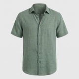 Chemise Décontractée Manches Courtes pour Homme - Boutonnée Quotidienne