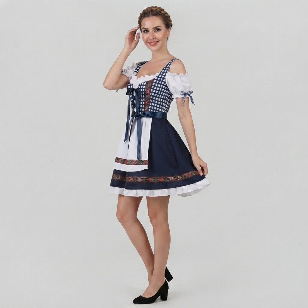 Robe Dirndl Femme, Dentelle & Tradition pour l'Oktoberfest