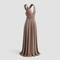 Robe Longue Portefeuille Multi-Positions Femme