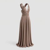 Robe Longue Portefeuille Multi-Positions Femme