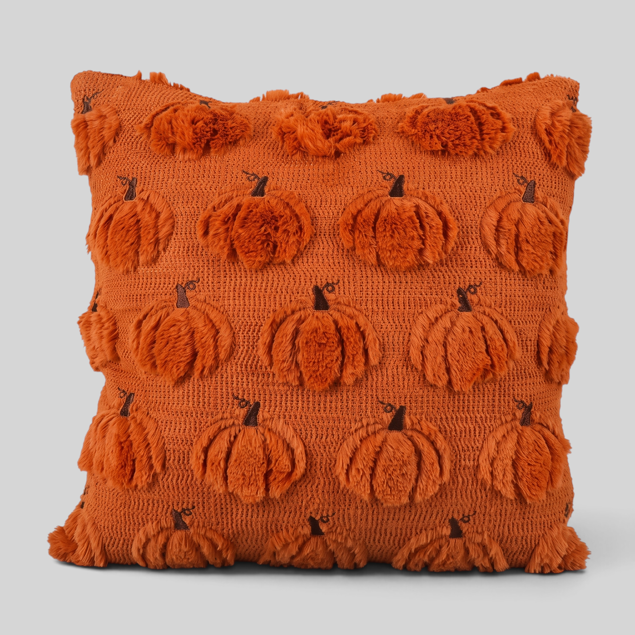 Gifts – Seasonal – Halloween : Halloween Kussenhoes met Geesten- en Pompoenmotief in Roestoranje