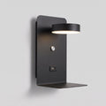 DualDelight Lampe Murale LED avec Étagère et Port USB