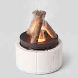 FlammaMist Humidificateur Aromathérapie et Lampe de Table LED