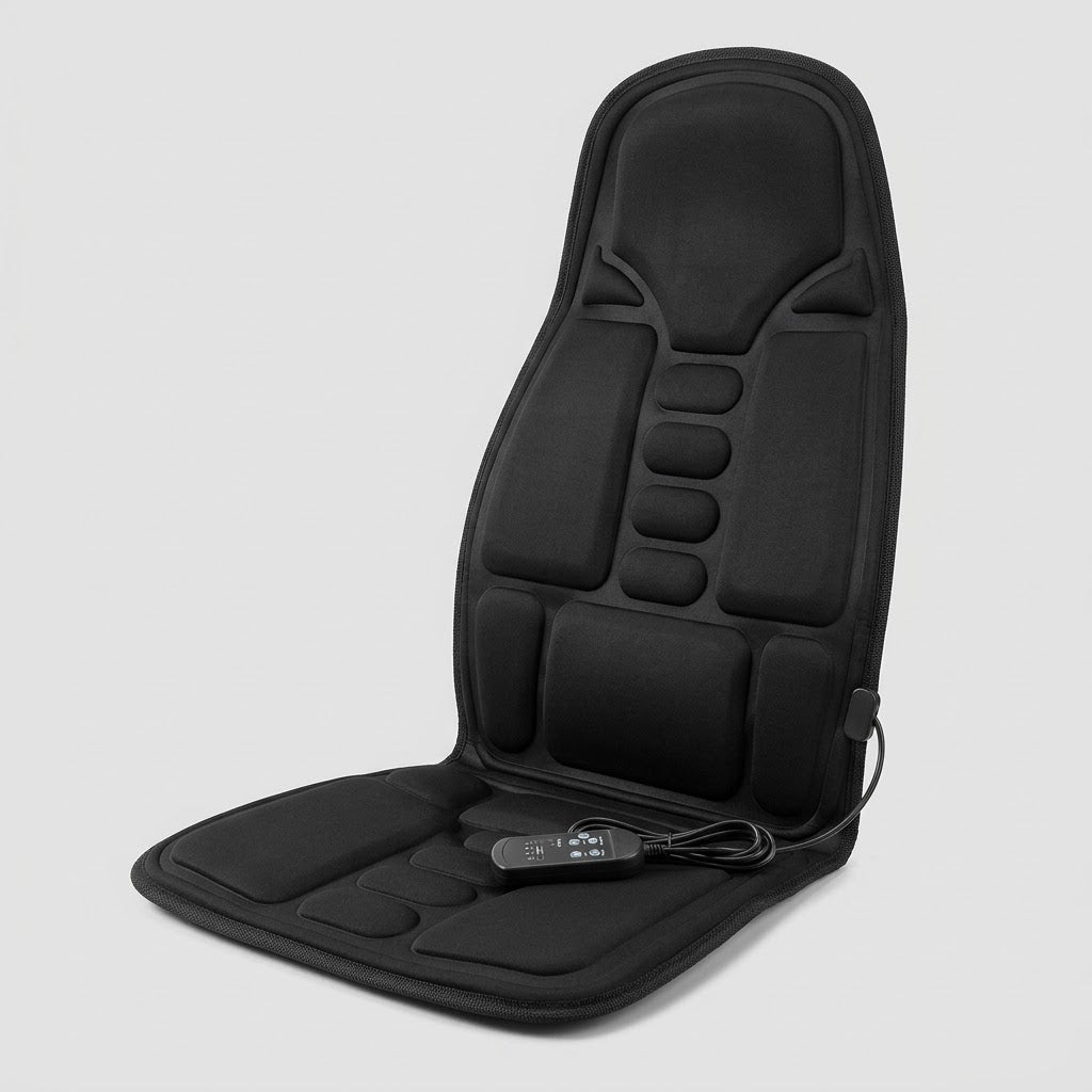 Coussin de Siège Chauffant et Massant avec 8 Zones de Massage - Voiture et Maison