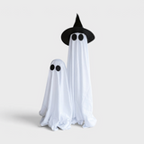Fantôme Lumineux avec Chapeau de Sorcière - Décoration LED Halloween