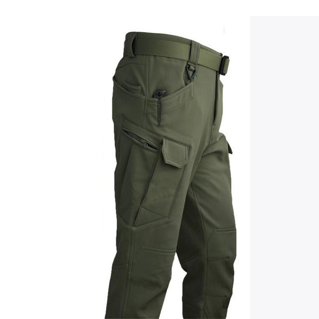 Ensemble Outdoor Homme - Veste d'Hiver Matelassée avec Capuche et Pantalon Cargo