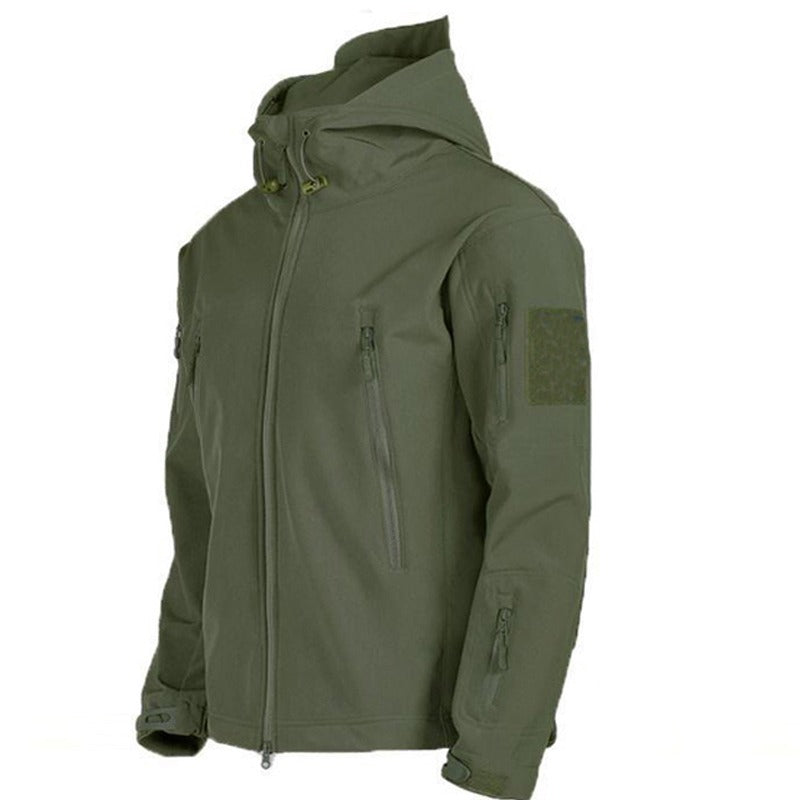 Ensemble Outdoor Homme - Veste d'Hiver Matelassée avec Capuche et Pantalon Cargo