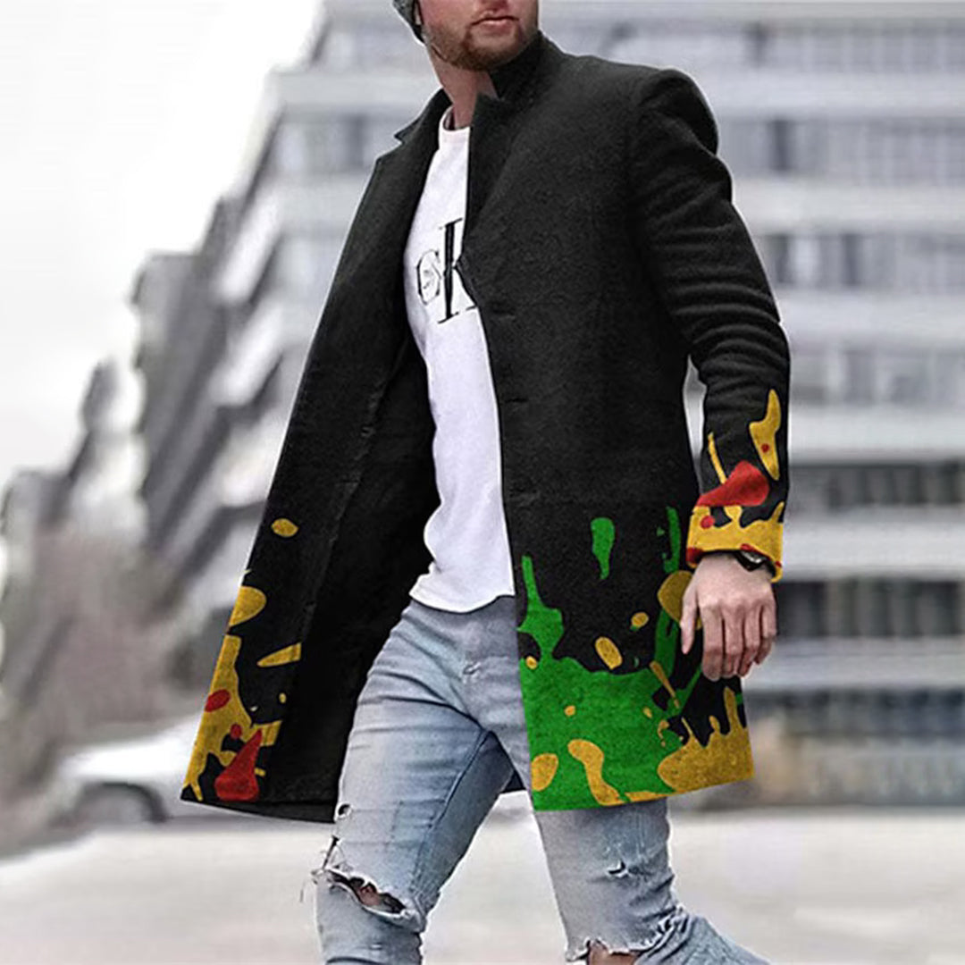 Veste Fashion Homme - Motif Abstrait Unique, Laurent
