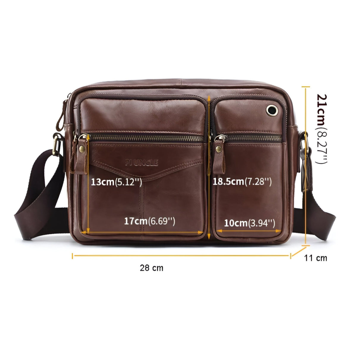 Sac du Quotidien Homme en Cuir Premium Raffiné