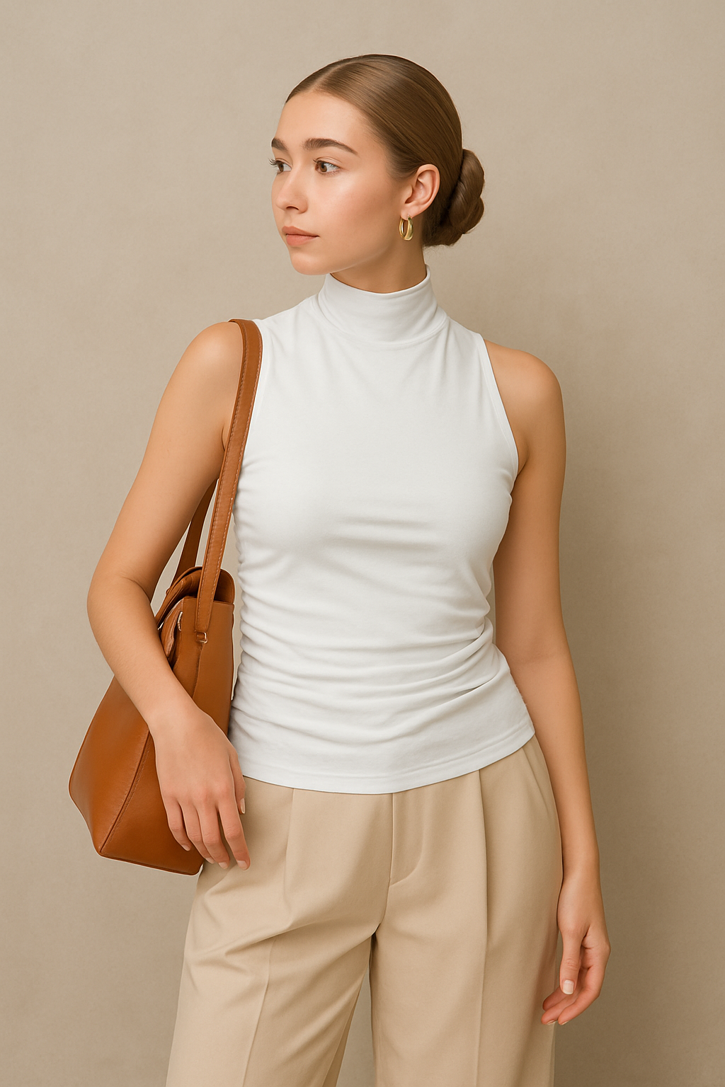 Haut Femme Chic Dos Nu Ajusté 1