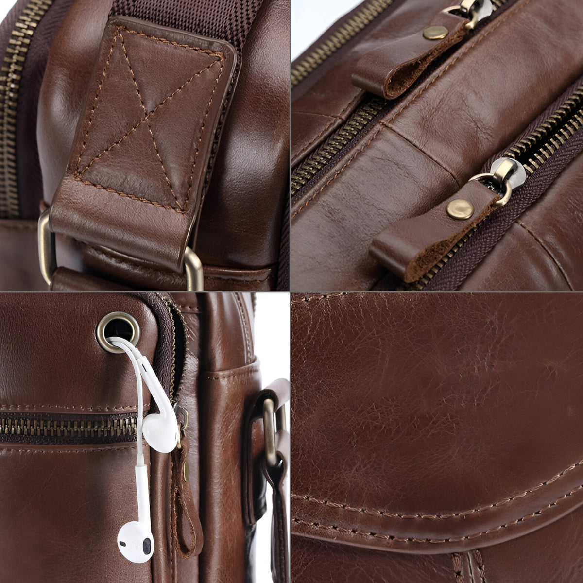 Sac du Quotidien Homme en Cuir Premium Raffiné