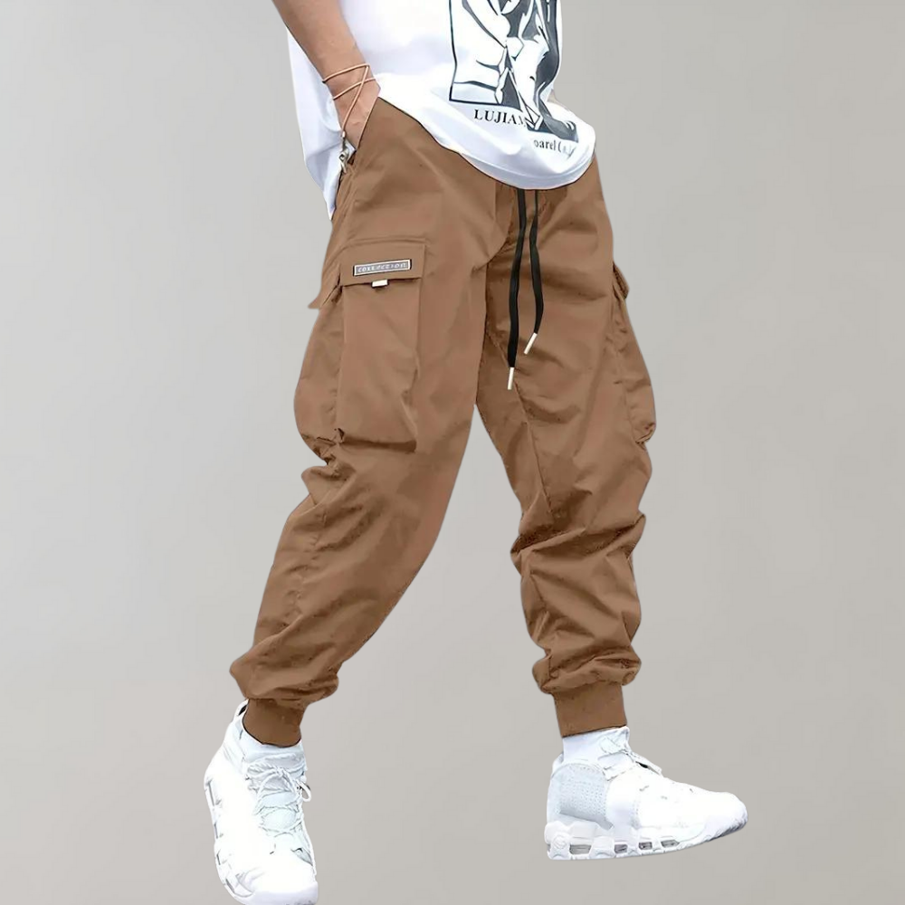 Jogging Cargo Homme - Pantalon de Sport Coupe Décontractée