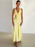 Robe Longue Femme Maxi Été Jaun dresses Best-Seller