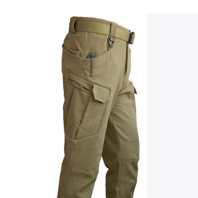 Ensemble Outdoor Homme - Veste d'Hiver Matelassée avec Capuche et Pantalon Cargo