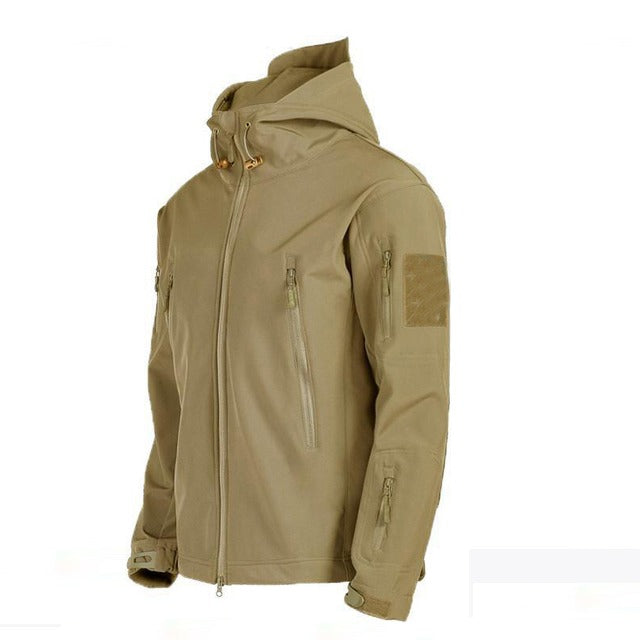 Ensemble Outdoor Homme - Veste d'Hiver Matelassée avec Capuche et Pantalon Cargo
