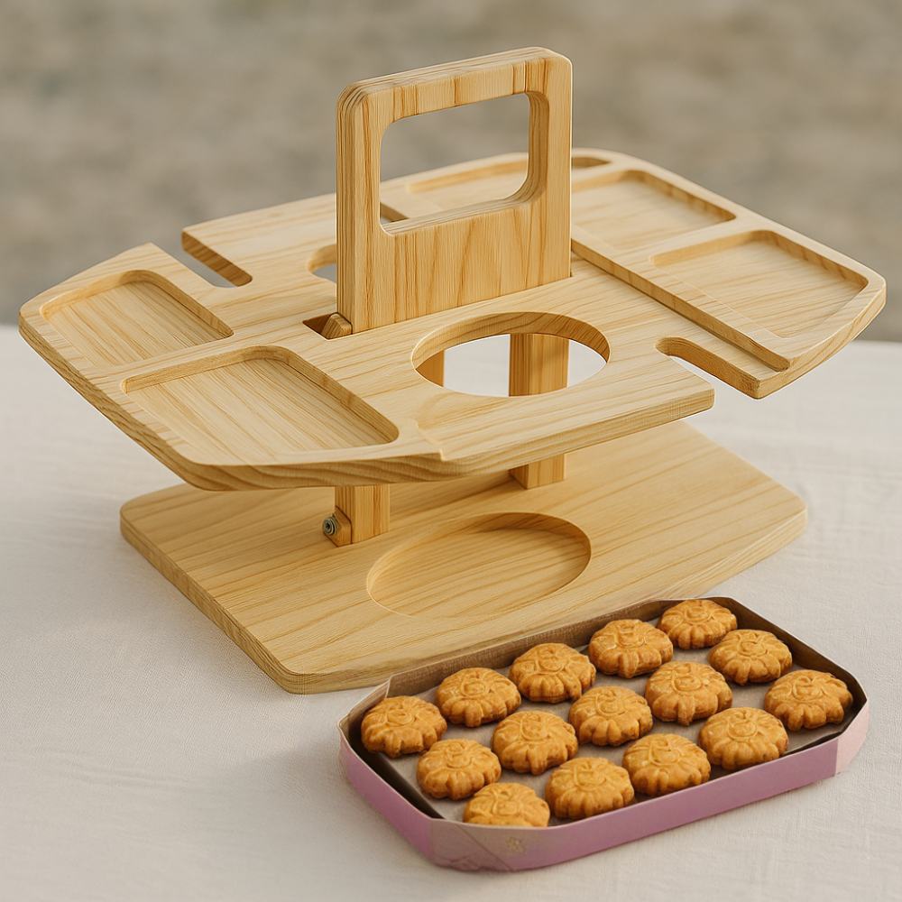 Table de Pique-Nique Pliable Compacte en Bois