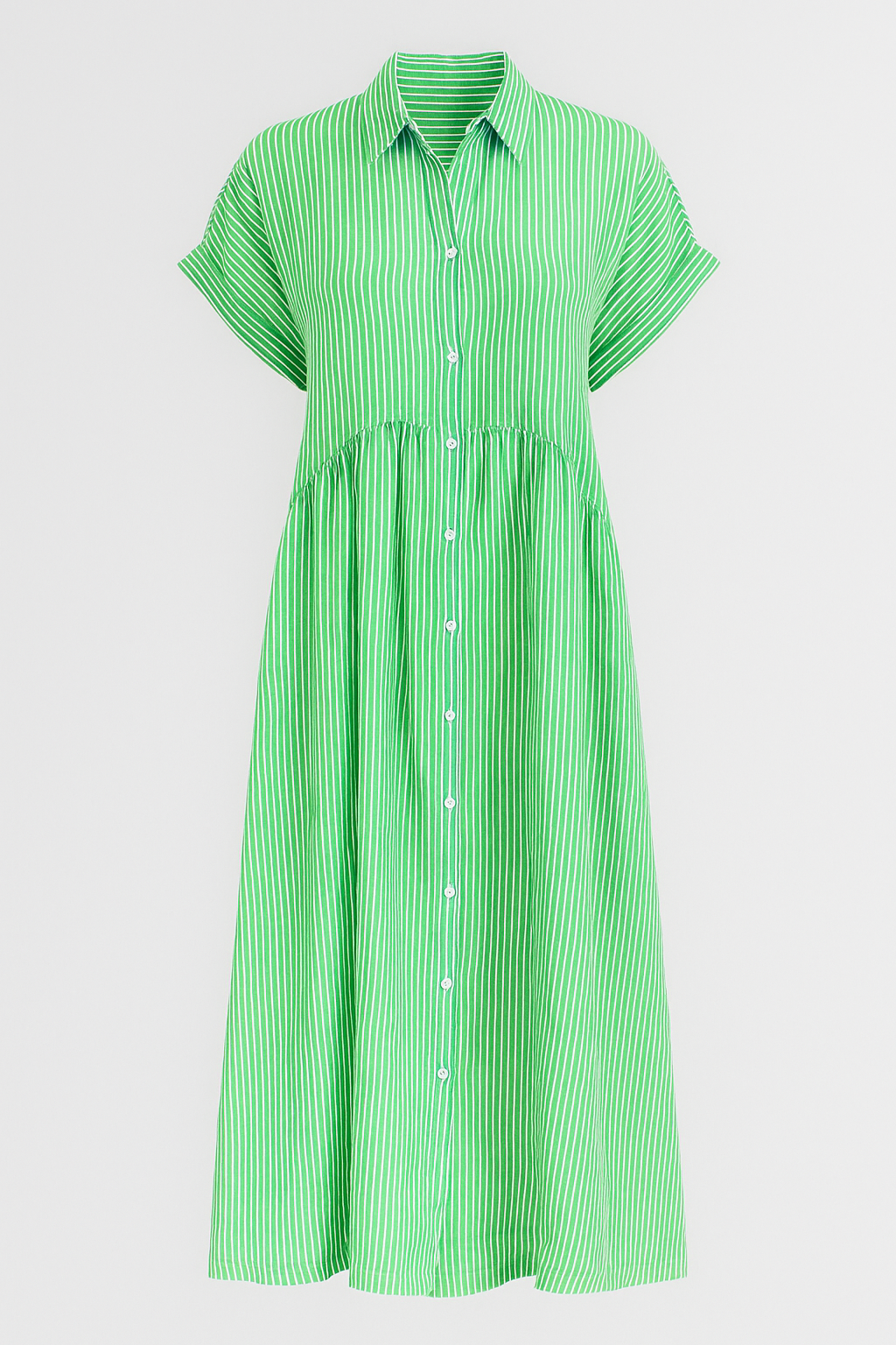 Women's Elegant Midi Dress with Pockets Alsidig Kjole