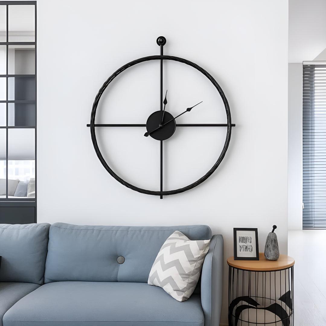 Grande Horloge Murale Silencieuse - Design Minimaliste Moderne