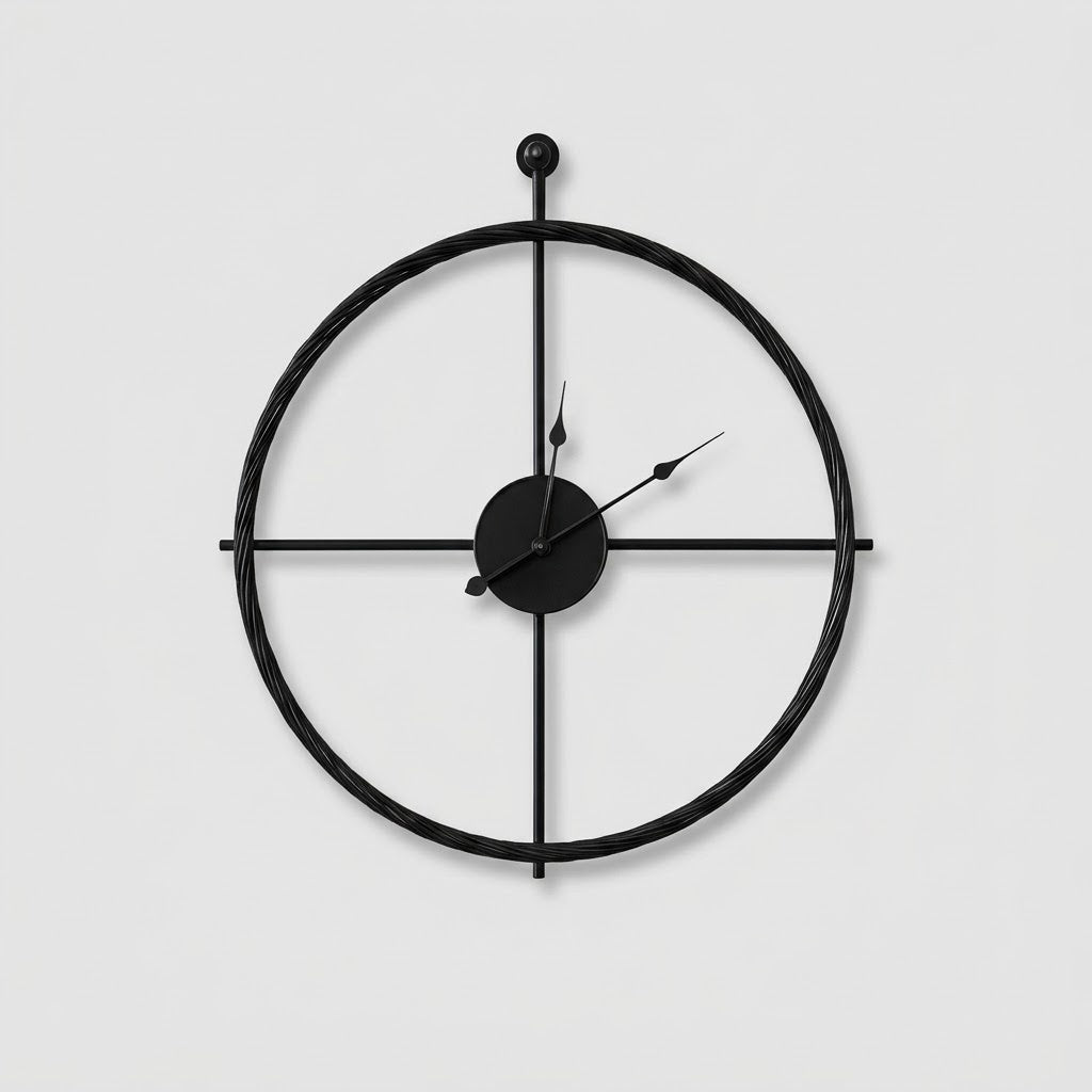 Grande Horloge Murale Silencieuse - Design Minimaliste Moderne