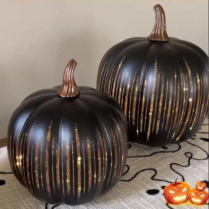 Lampe Citrouille Scintillante avec Minuterie - Décor LED Halloween