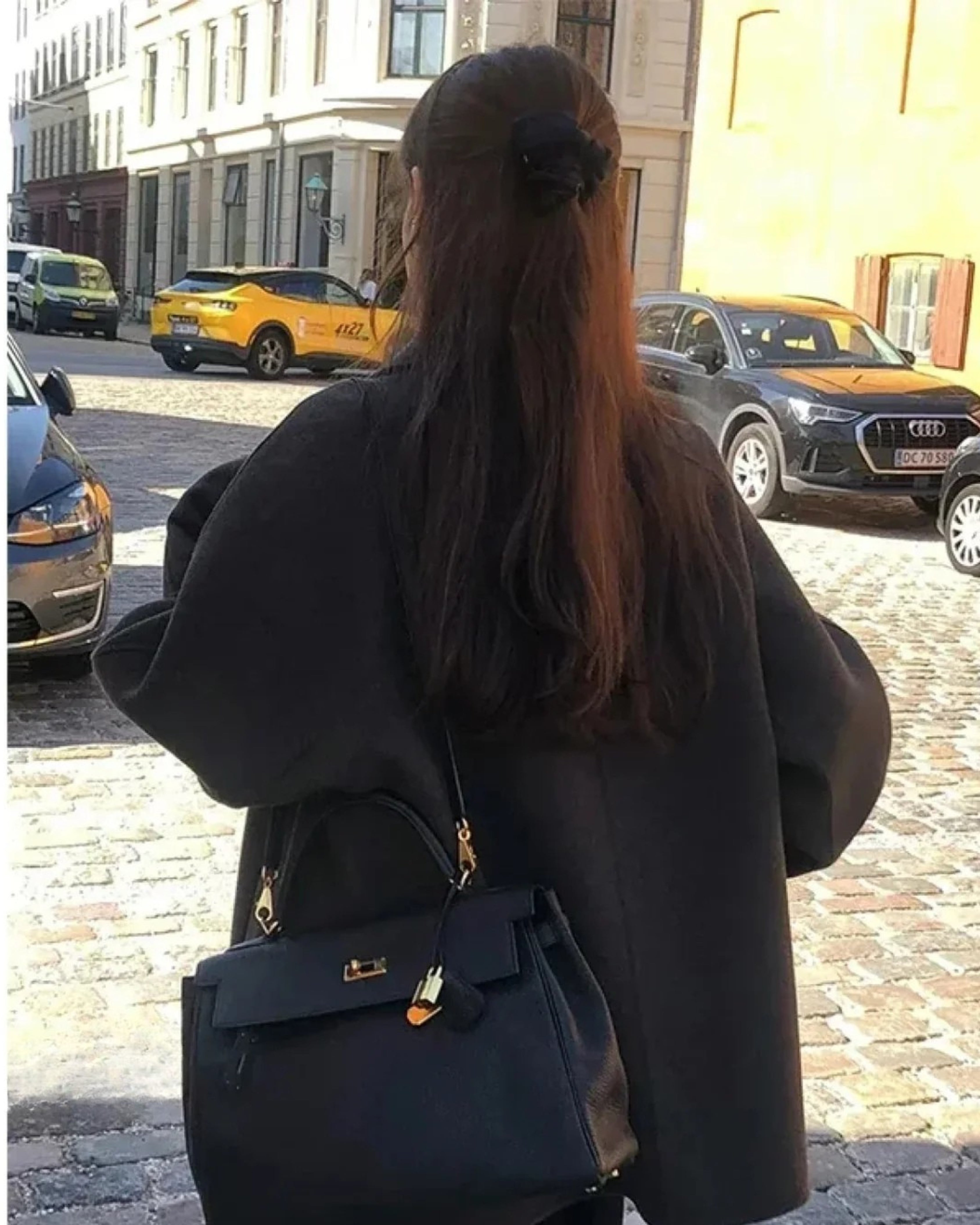 Damen Wintermantel Vintage Streetwear Wolle